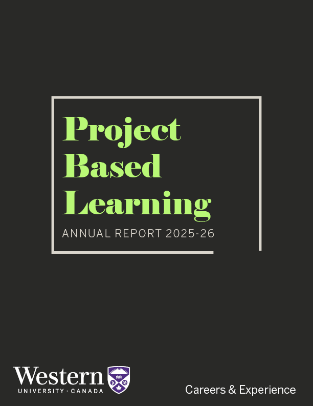 Cover of the 2025-26 Project Based Learning Annual Report